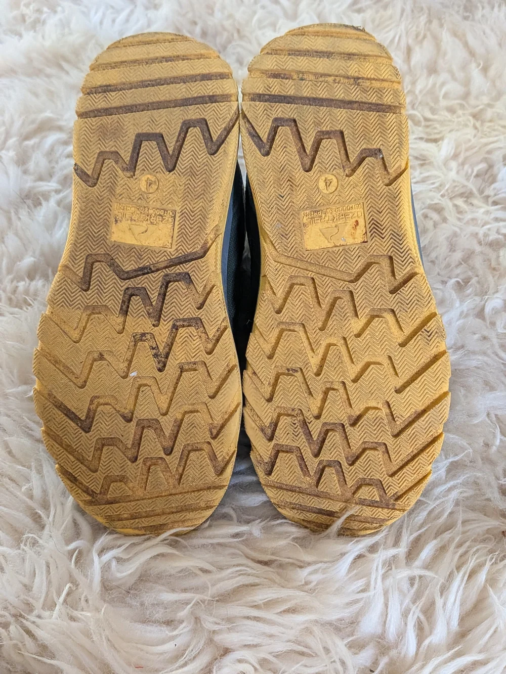 Ozark Trail Men's Gray and Yellow Trail Boots